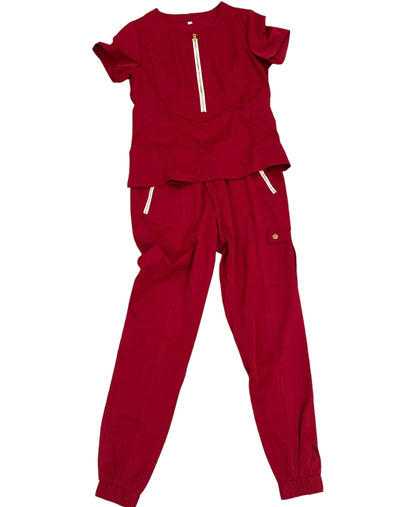 Cranberry Red Scrub Pants