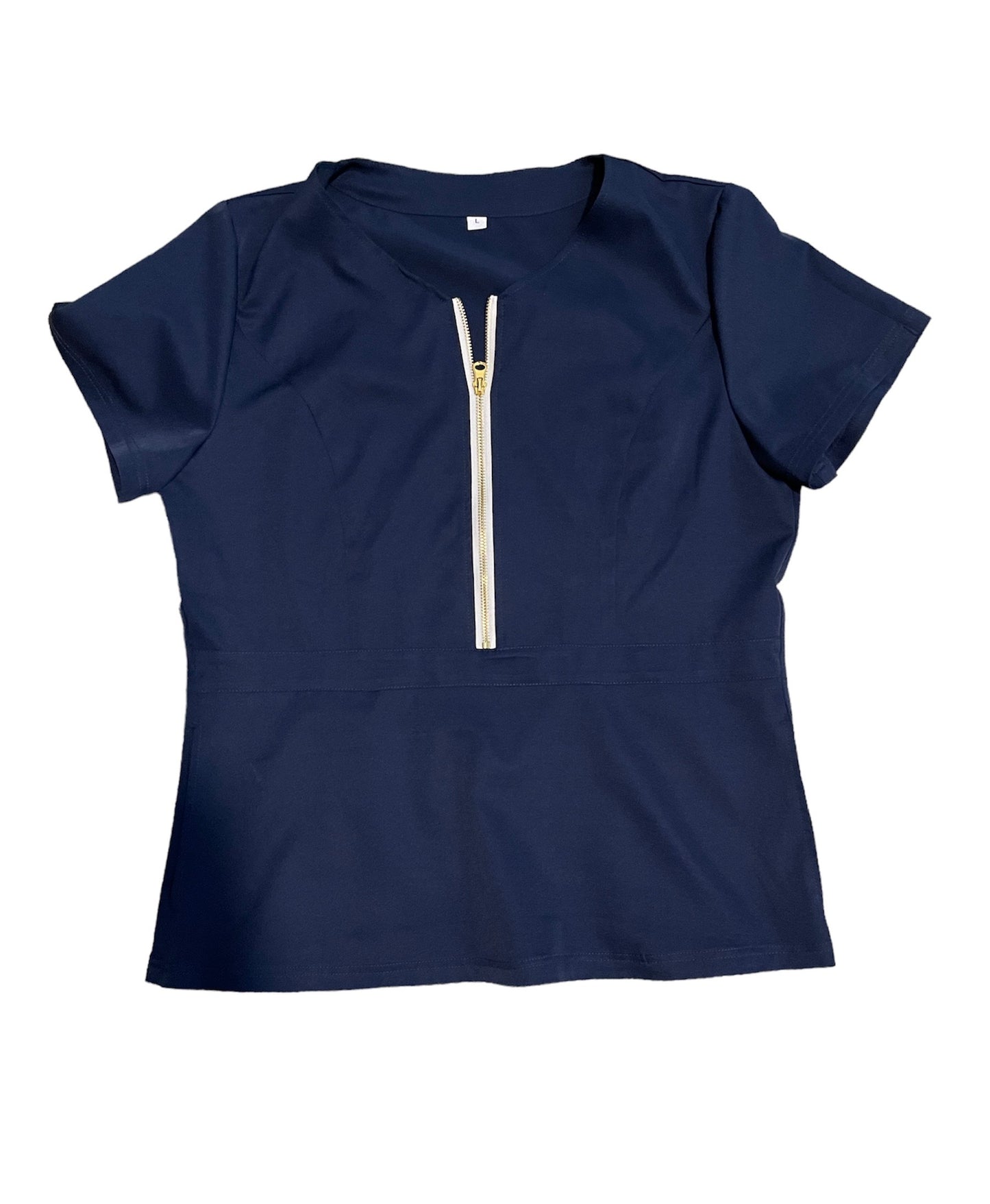 Midnight Blue Scrub Top